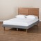 Baxton Studio Gabriela Grey Upholstered and Ash Walnut Wood Full Size Platform Bed 164-9413-9425 - alternate 9